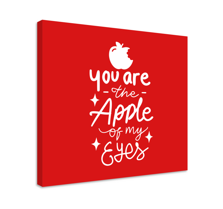 You are my apple platno s citatom za dom - TenStickers