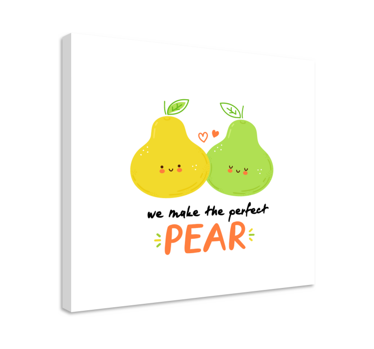 Perfect pair fruits slikarska platna s sadjem - TenStickers