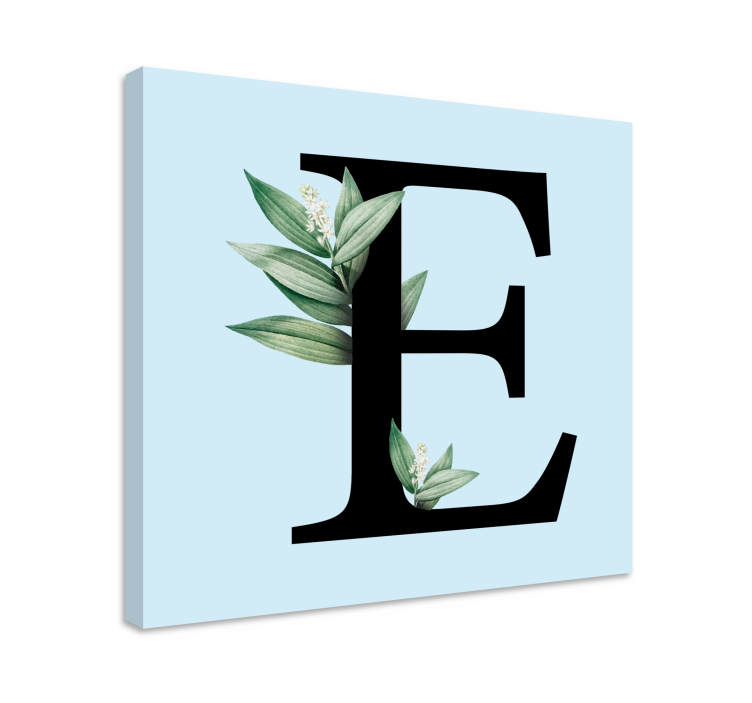 Botanic personalized letter personalizirano platno - TenStickers
