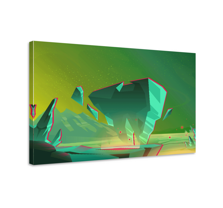 Geometric landscape elements moderno platno slikarstvo - TenStickers