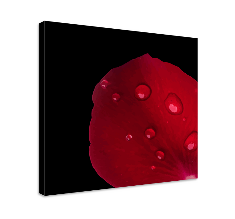 Rose petal detail slikarsko platno z rožami - TenStickers