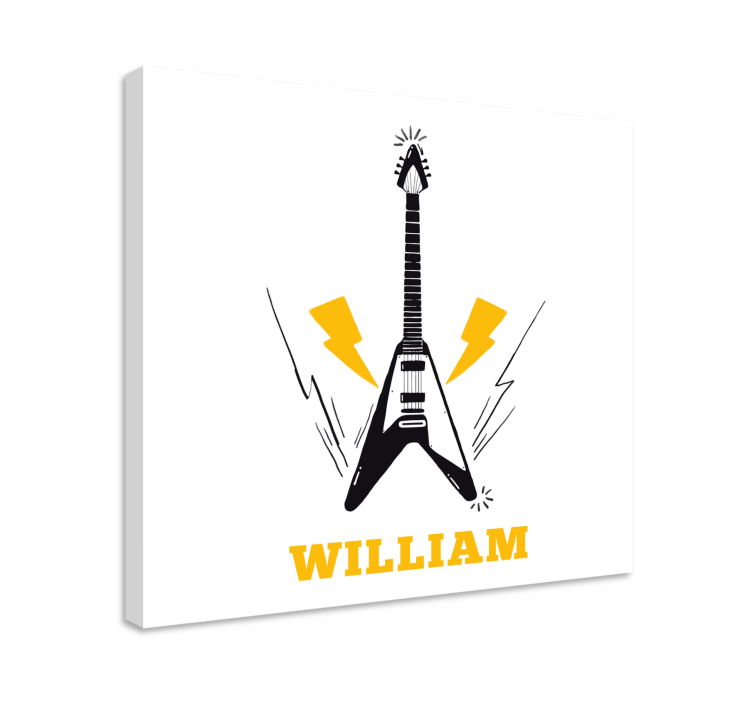 Electric guitar inspiration platno slikanje glasbe - TenStickers