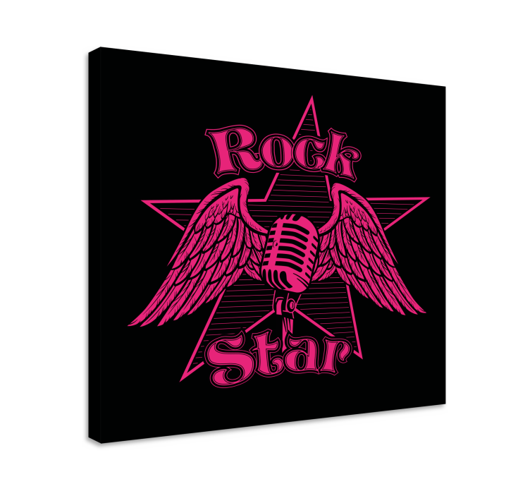 Rock star wings platno slikanje glasbe - TenStickers