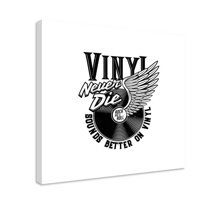 Vinyl record wings platno slikanje glasbe - TenStickers