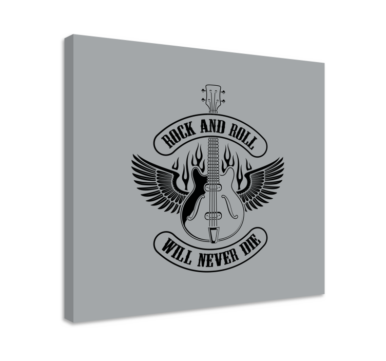 Guitar with wings platno slikanje glasbe - TenStickers