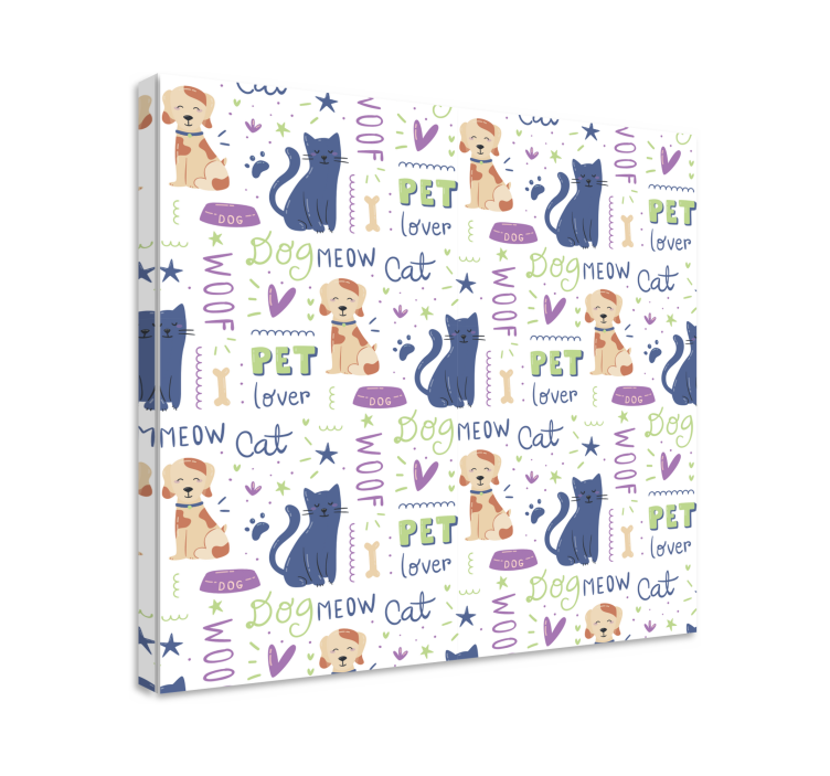 Pet lovers collection platno slikarstvo pes - TenStickers