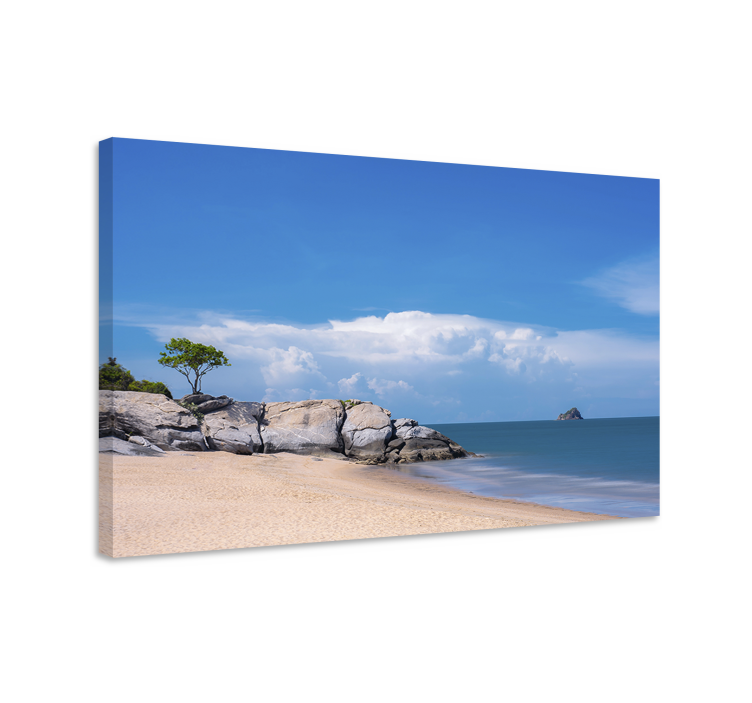 Tranquil coastal scene platno slika zemljevidov - TenStickers