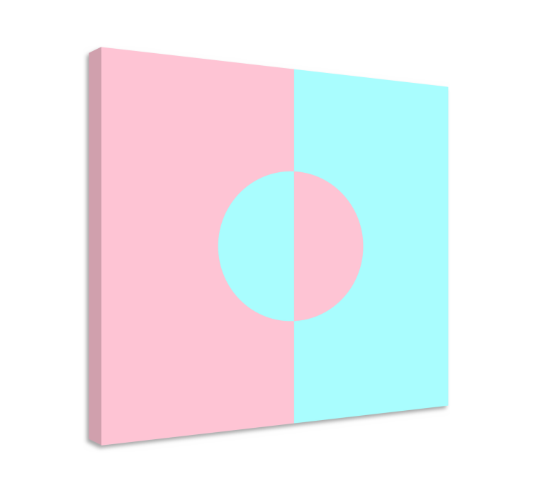 Circle and split platno z geometrijskimi vzorci - TenStickers