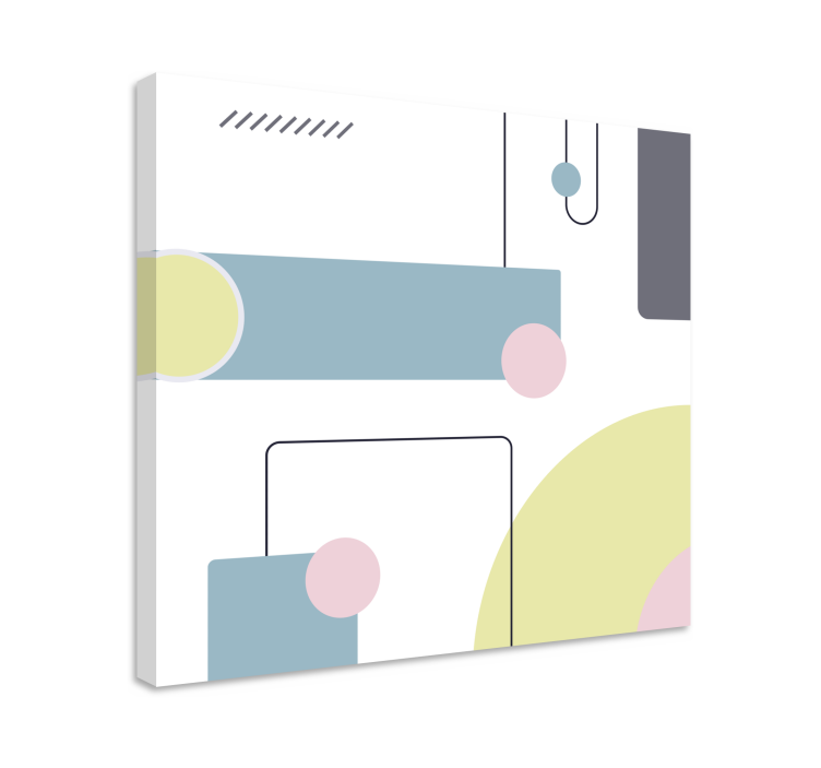 Abstract geometric composition moderna platna slika - TenStickers