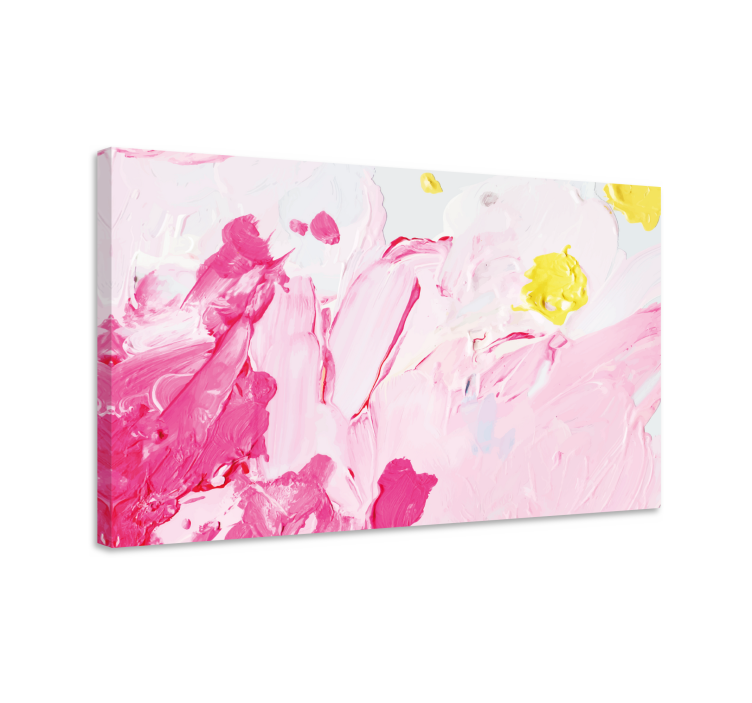 Abstract pink swirls platno slika zemljevidov - TenStickers