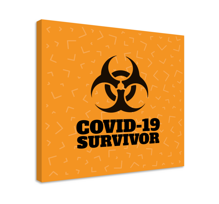 Survivor statement platno s citatom za notranjo opremo - TenStickers