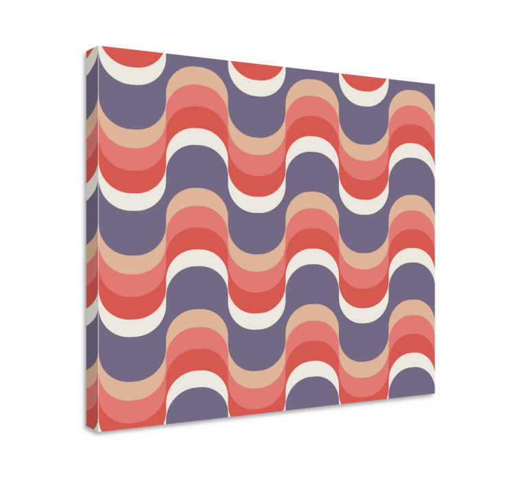 Wavy pattern design platno slike geometrijski vzorci - TenStickers