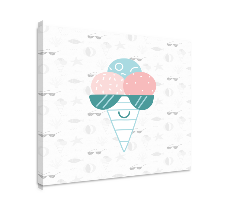 Ice cream delight na platnu športnih motivov - TenStickers