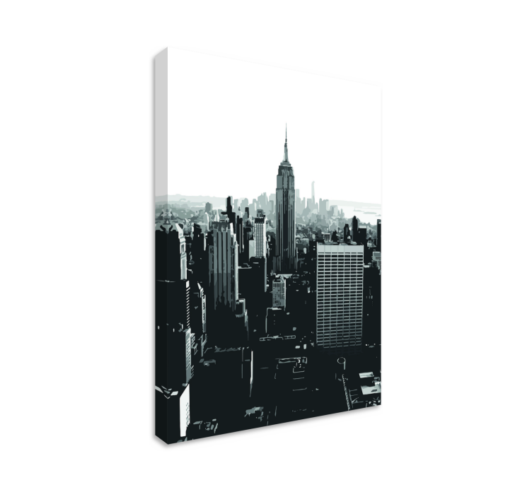 Empire state perspective platno z mestnimi slikami - TenStickers