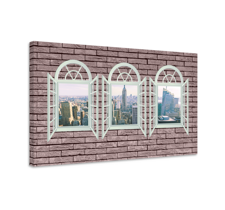 Elegant city view platno z mestnimi motivi - TenStickers