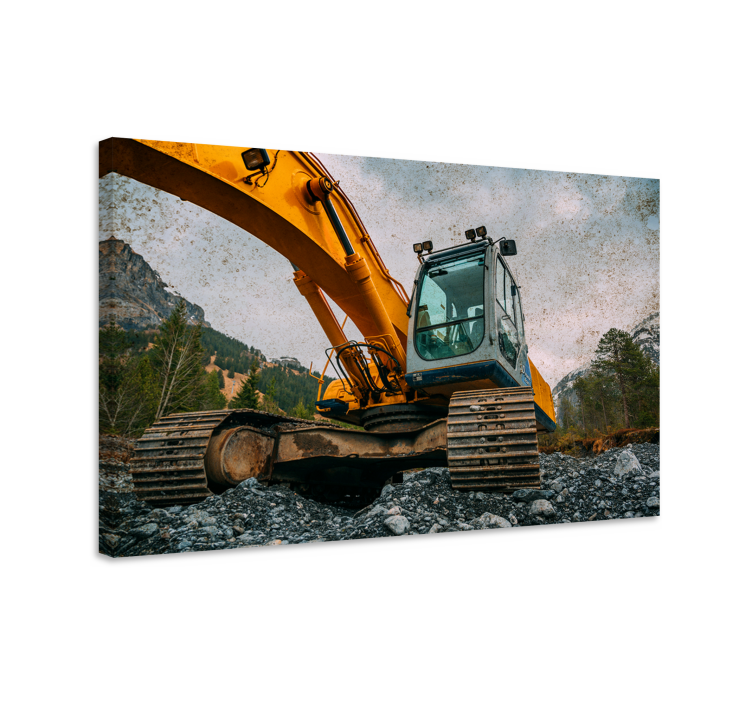Construction machinery excellence na platnu športnih motivov - TenStickers