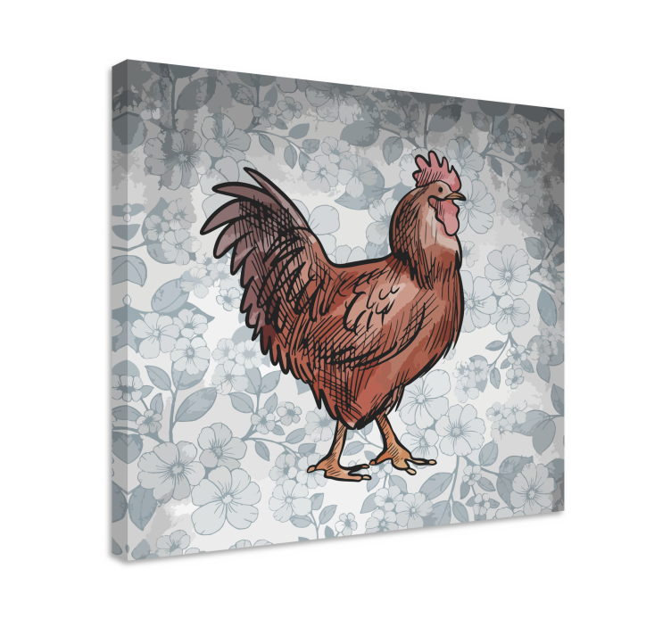 Charming chicken figure platna slike z motivi živali - TenStickers