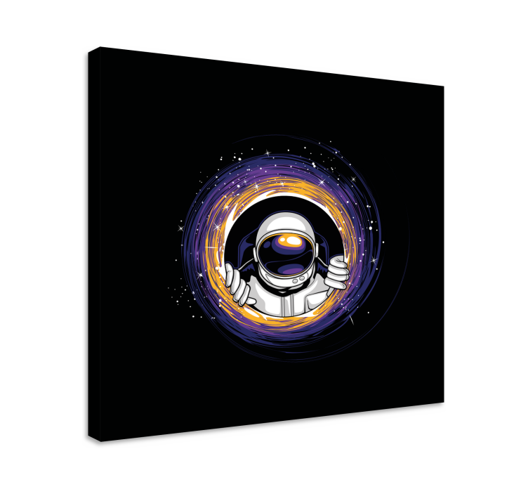 Astronaut embrace portal za tisk video iger na platno - TenStickers