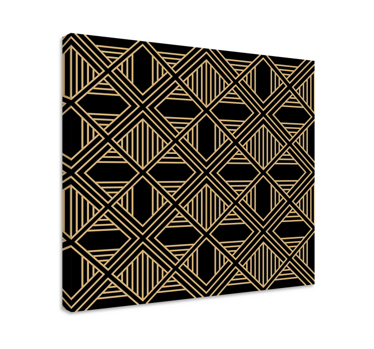 Golden geometric pattern platno slike geometrijski vzorci - TenStickers