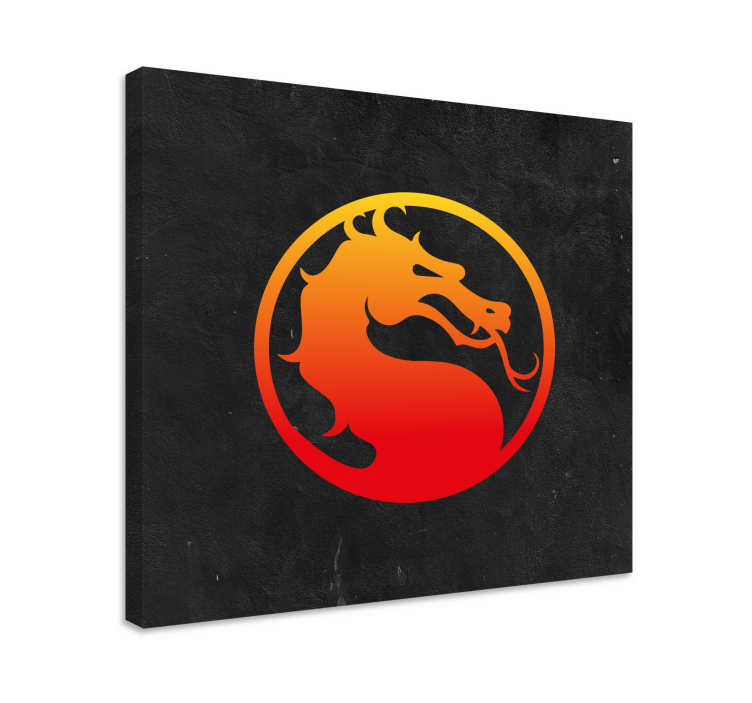 Mortal kombat dragon tisk video iger na platnu - TenStickers