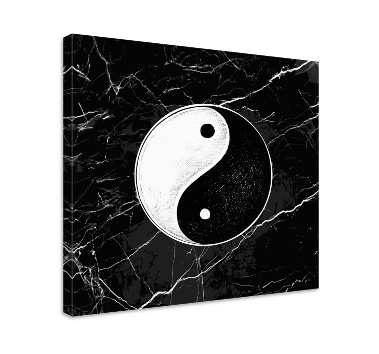 Izvirni odtisi domačega platna za yin yang balance - TenStickers