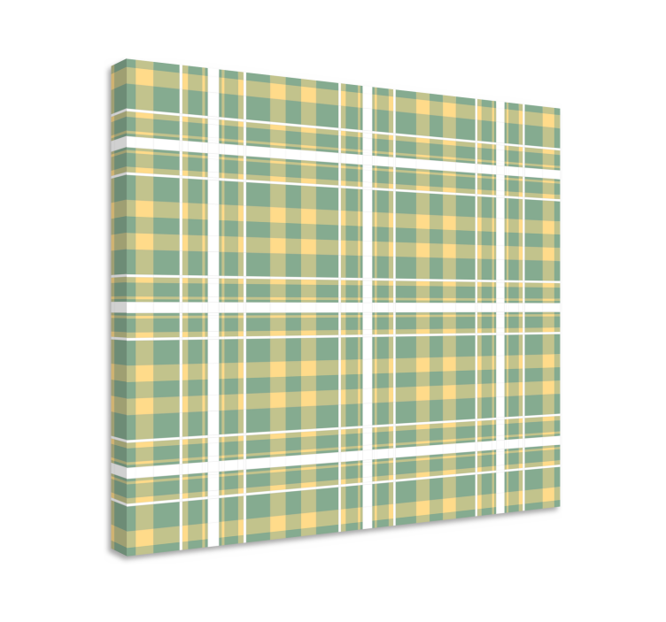 Plaid pattern design platno slikanje dekoracija - TenStickers