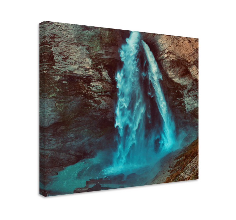 Cascading waterfall platno slika zemljevidov - TenStickers