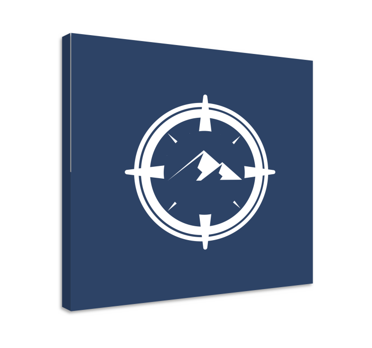 Mountain compass icon slikarska platna s sadjem - TenStickers