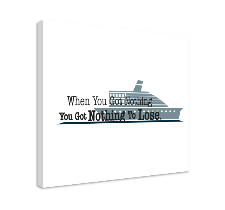 Inspirational nautical saying platno za notranjo opremo - TenStickers