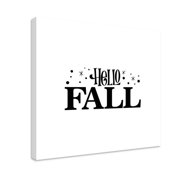 Hello fall greeting platno s citatom za dom - TenStickers