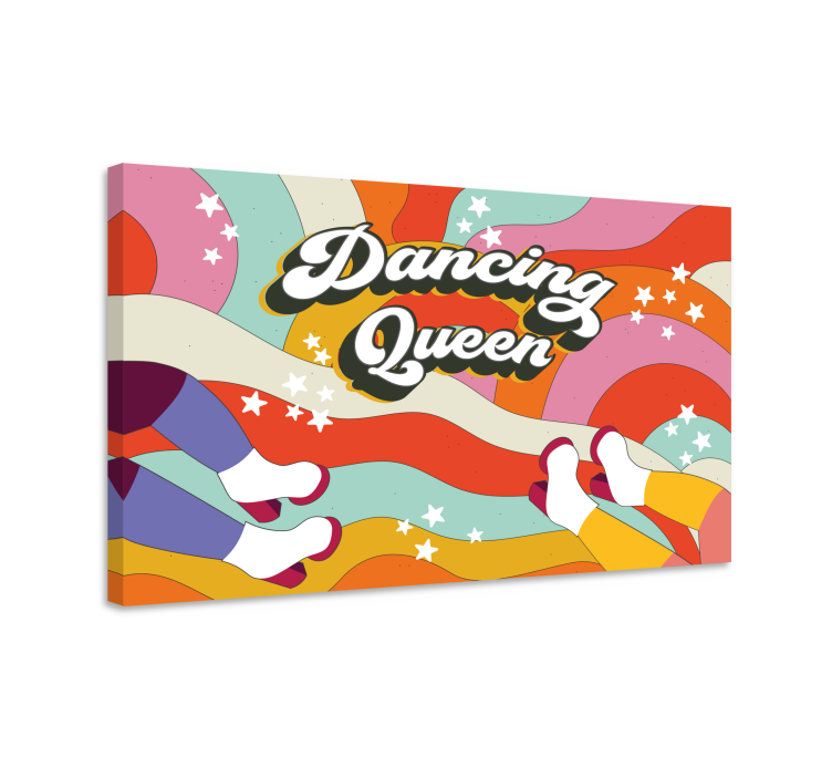Dancing feet motion platno slike skandinavski slog - TenStickers