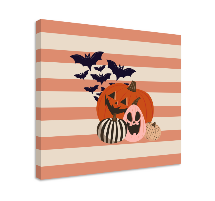 Halloween pumpkin gathering na športnem platnu - TenStickers