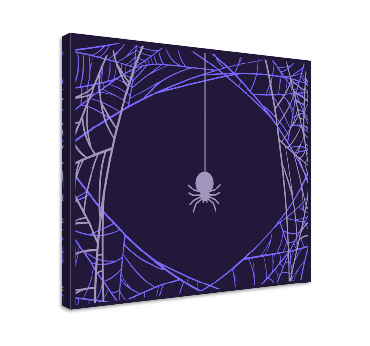 Spider web focus platno z alternativnim besedilom - TenStickers