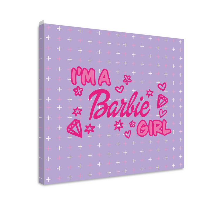Barbie girl quote dekorativna slika za najstnike - TenStickers