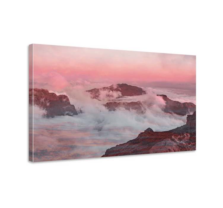 Dreamy mountain scenery platno slika zemljevidov - TenStickers