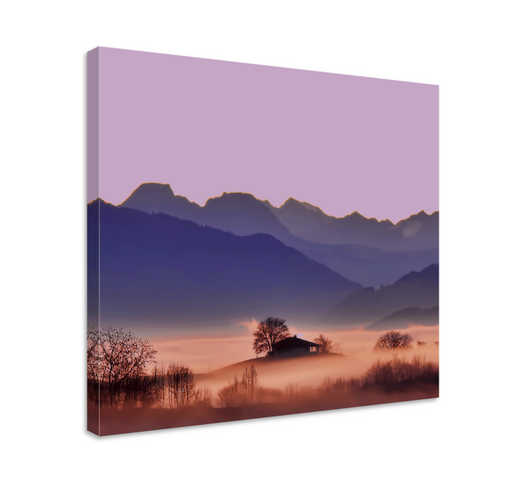 Mountain mist serenity platno zemljevidi - TenStickers