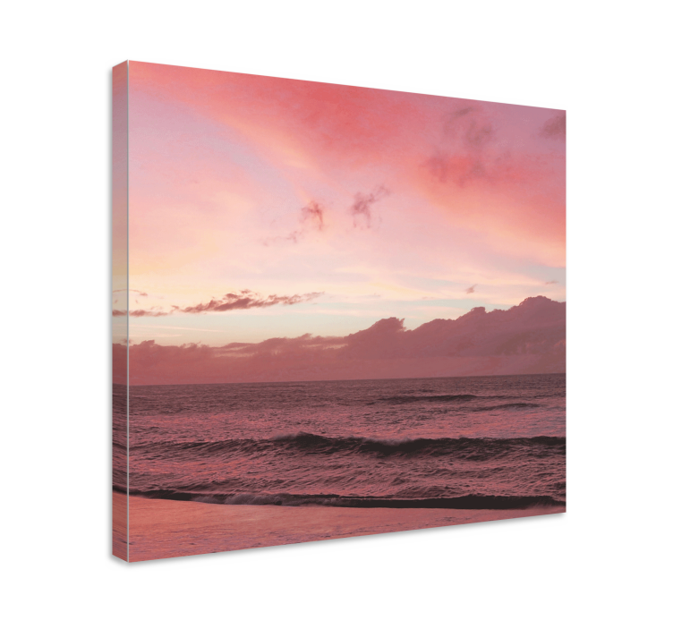 Calming ocean sunset platno slika zemljevidov - TenStickers