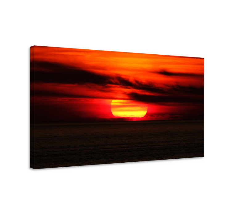 Stunning sunset view platno slika zemljevidov - TenStickers
