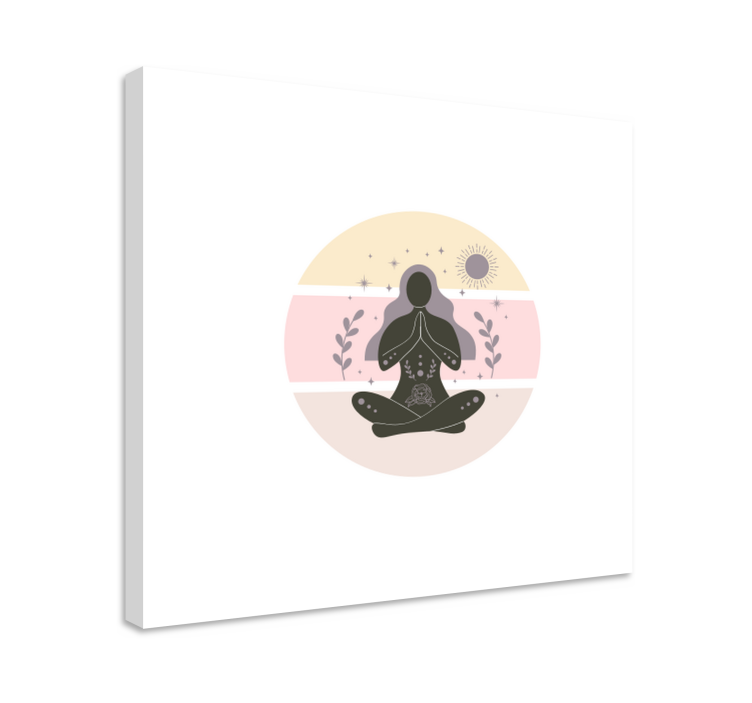Meditation pose slika na platnu buda - TenStickers