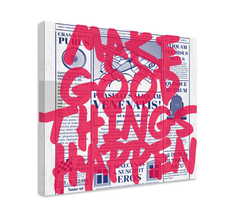 Make good things platno z motivacijskim citatom - TenStickers