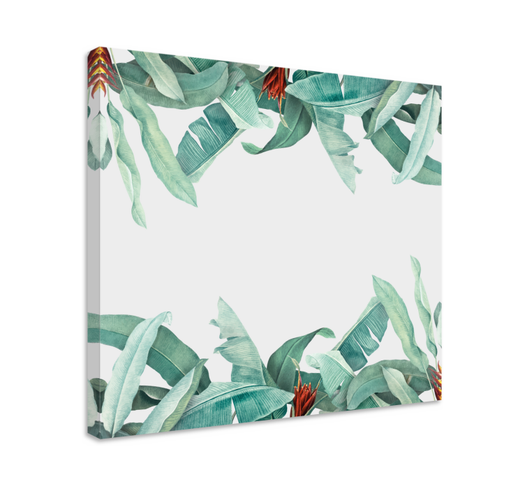 Tropical leaf composition slikarsko platno z rastlinami - TenStickers