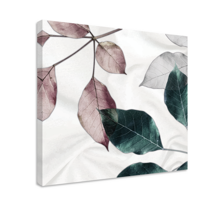 Elegant leaf arrangement slikarsko platno z rastlinami - TenStickers