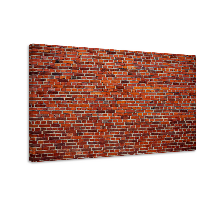 Textured brick pattern platno slikanje dekoracija - TenStickers