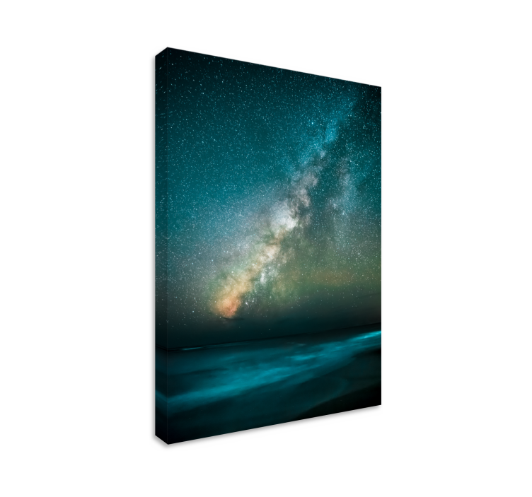 Milky way glow platno slika zemljevidov - TenStickers