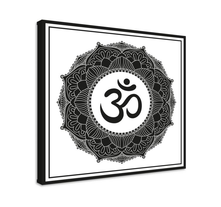 Om symbol mandala slika na platnu buda - TenStickers
