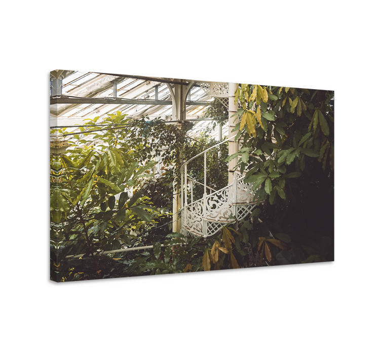 Lush greenery composition slikarsko platno z rastlinami - TenStickers