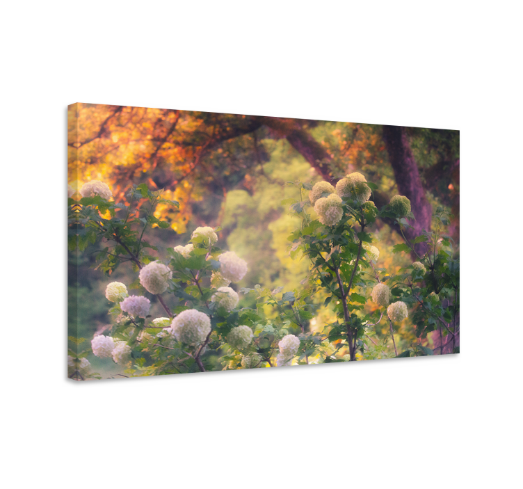 Floral meadow blooms slikarsko platno z rožami - TenStickers