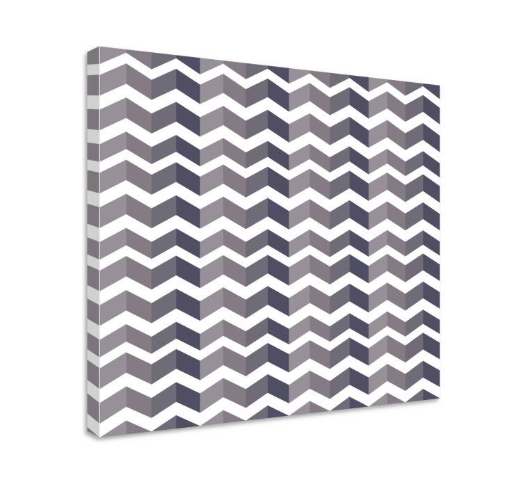 Chevron style arrangement platno z geometrijskimi vzorci - TenStickers
