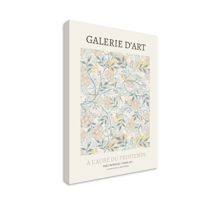 Floral patterns design slikarsko platno z rožami - TenStickers