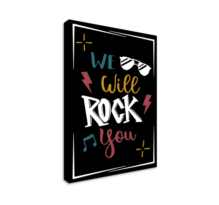 Rock your spirit platno z motivacijskim citatom - TenStickers